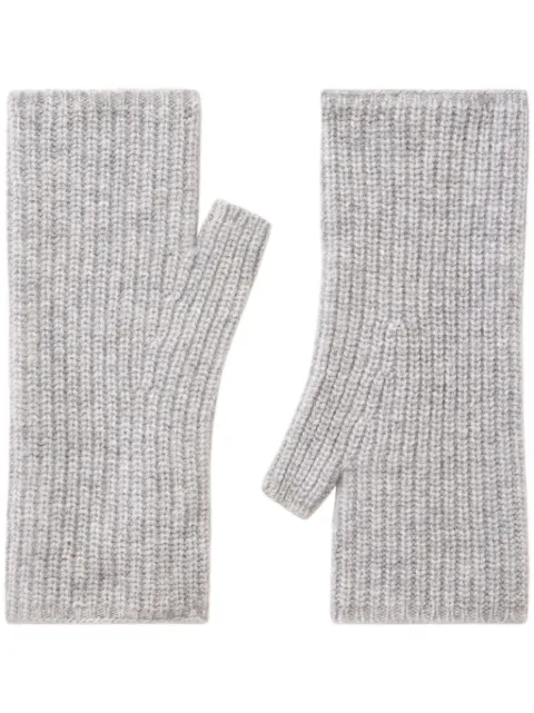 Pringle of Scotland cashmere gloves Grey PAE707