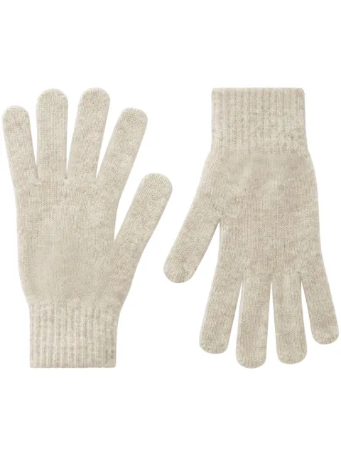 Pringle of Scotland Classic cashmere gloves Neutrals PAF494