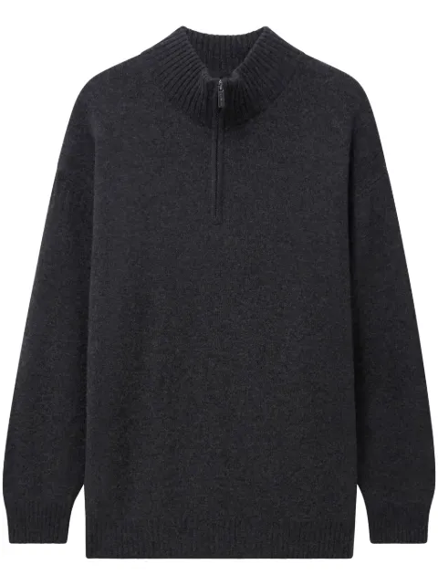 Pringle of Scotland zip cashmere jumper Grey PMJ732