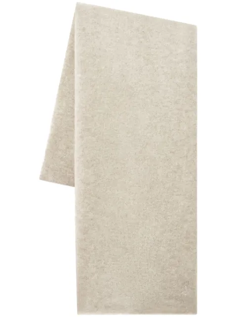 Pringle of Scotland cashmere knitted scarf Neutrals PAG552