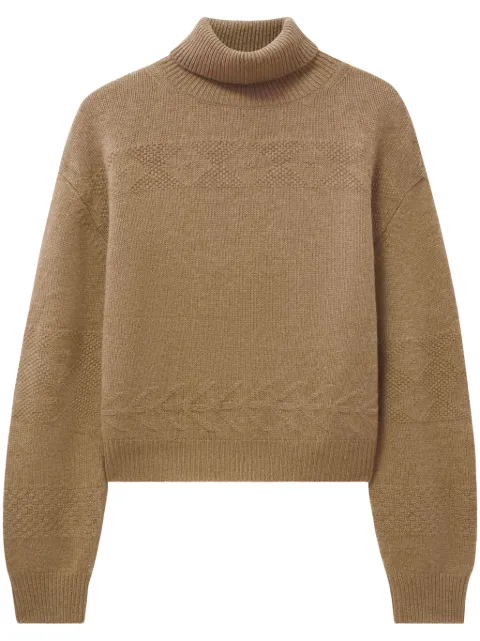 Pringle of Scotland turtleneck cashmere sweater Neutrals PWH808