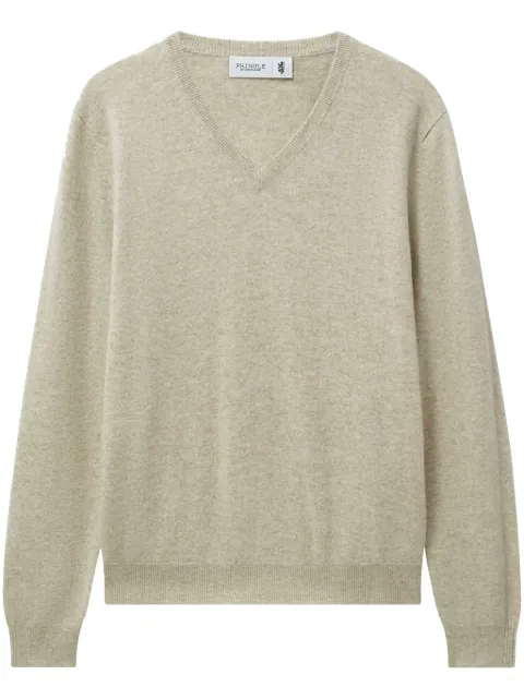 Pringle of Scotland V-neck cashmere jumper Neutrals PMW506