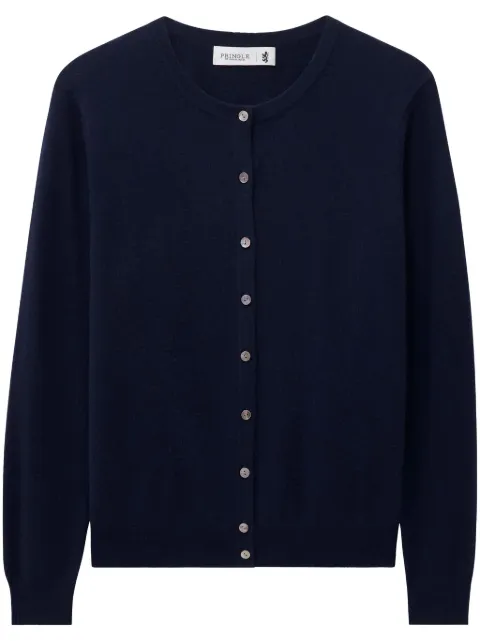 Pringle of Scotland crew-neck cashmere cardigan Blue PWD629