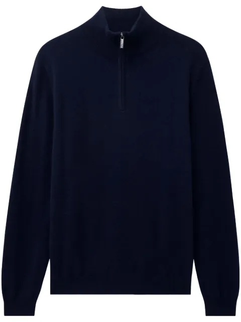 Pringle of Scotland half-zip cashmere jumper Blue PMJ804