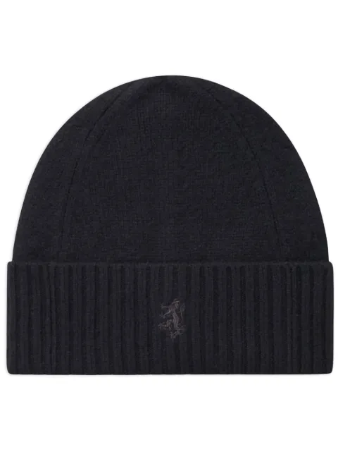 Pringle of Scotland ribbed-edge cashmere beanie Black PAA091