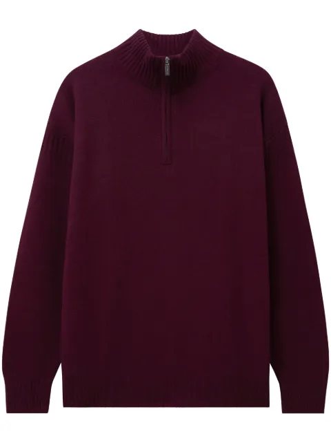 Pringle of Scotland zip cashmere jumper Red PMJ732