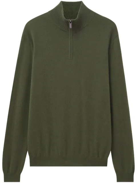Pringle of Scotland half-zip cashmere jumper Green PMJ804