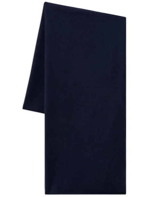 Pringle of Scotland cashmere knitted scarf Blue PAG552