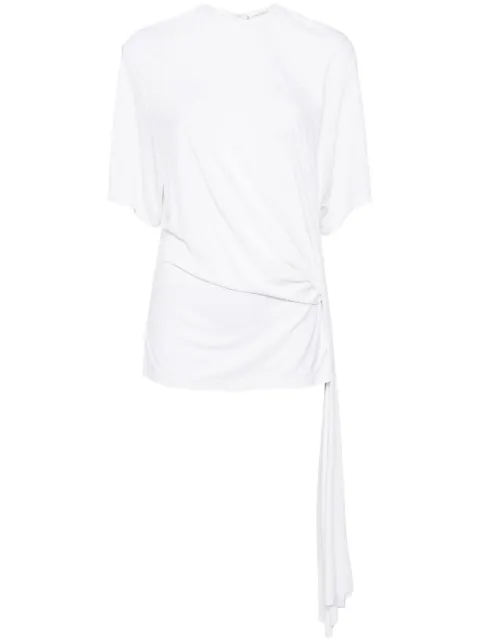 Christopher Esber side cowl drape extension tee White 24031053