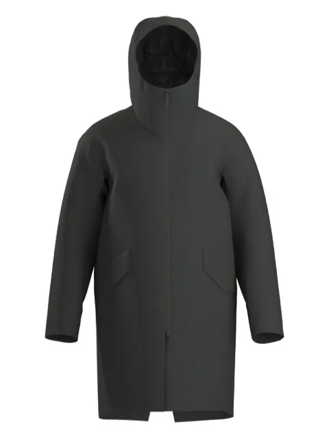 Veilance hooded zip-front coat Grey X000009013