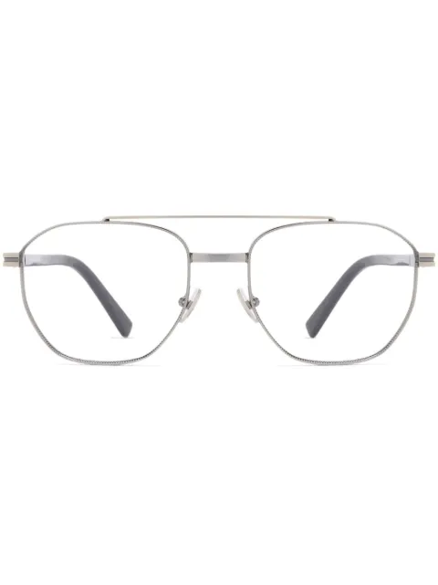 Zegna pilot-frame glasses Silver EZ5285012