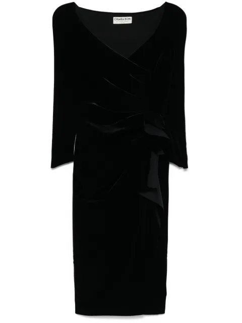 CHIARA BONI La Petite Robe Silveria midi dress Black ABCSILVERIAVEL21