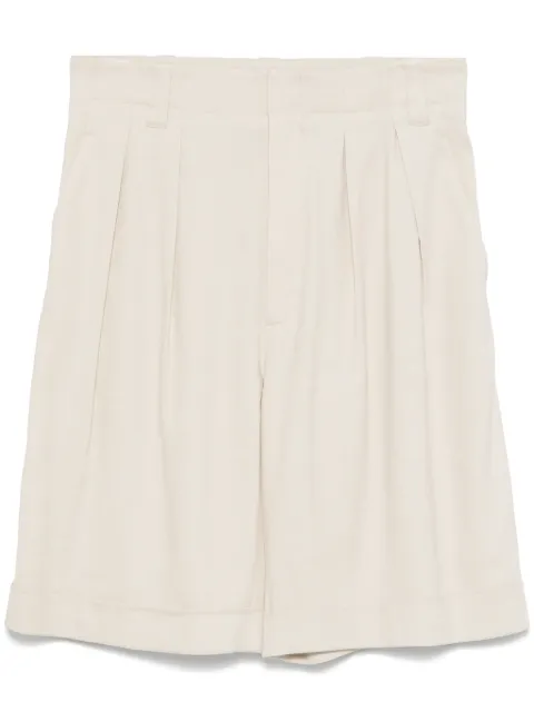 Lorena Antoniazzi pleated shorts Neutrals E2429PA05A3347