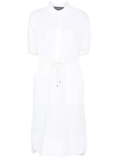 Lorena Antoniazzi pinstripe shirt dress White E2436AB56B4499