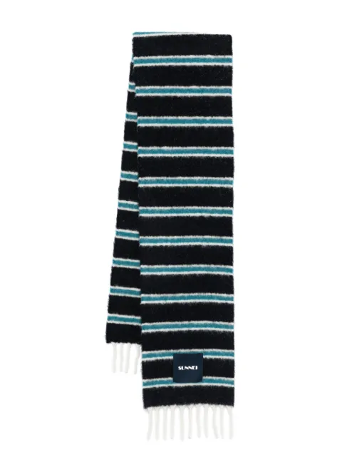 Sunnei striped scarf Blue ACCXSAC009KNT042