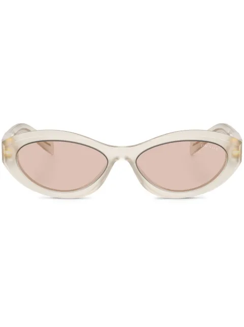 Prada Eyewear transparent oval sunglasses Neutrals PR26ZS