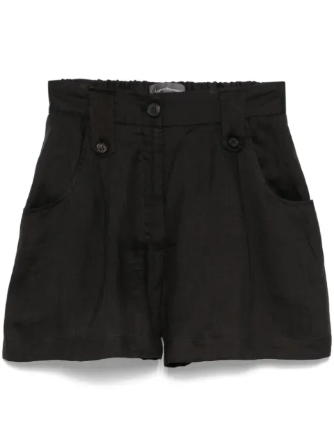 Lorena Antoniazzi ramie shorts Black E2447PA72A4248