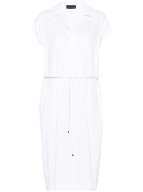 Lorena Antoniazzi twill midi dress White P2447AB29A3347
