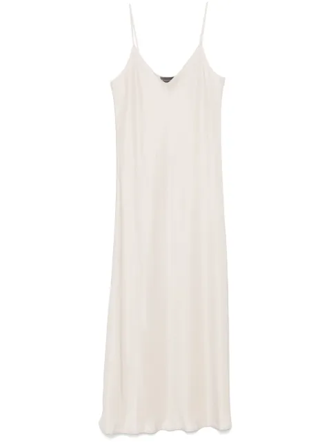 Lorena Antoniazzi V-neck slip dress Neutrals P2461AB54A3612