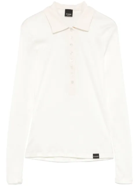 PINKO Pattini polo top Neutrals 104225A24T