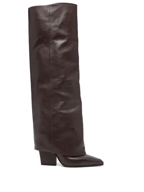 Paris Texas 90mm leather boots Brown PX1436XVT01