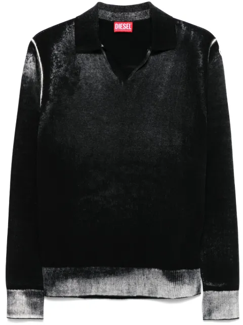 Diesel K-Lorenzo collar polo sweater Black A148490BEAR