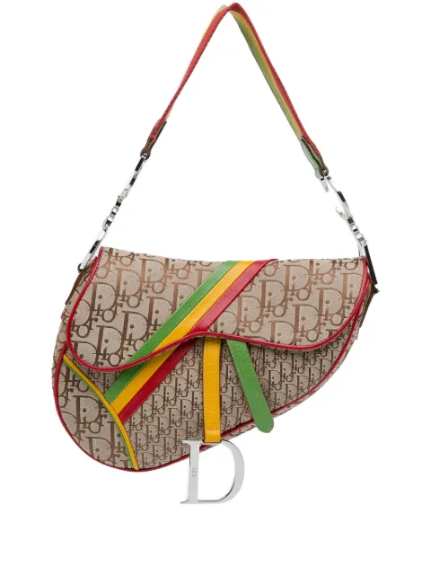 Christian Dior Pre-Owned 2004 Diorissimo Rasta Saddle shoulder bag Brown QM0G762B6YFY4NQC