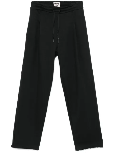 A Paper Kid cotton track pants Black F4PKUAFP008