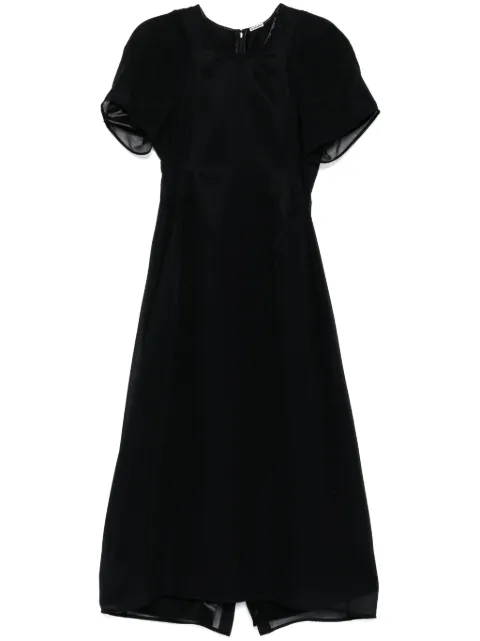 Jil Sander georgette dress Black J03CT0413J57120