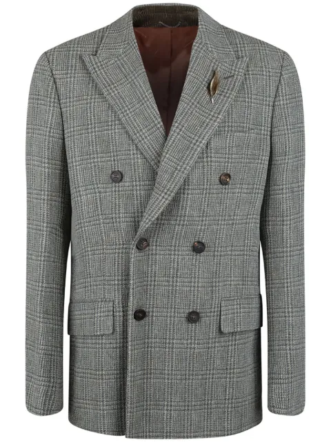 Golden Goose checked blazer Grey GMP00835P001614