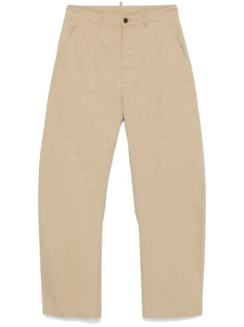 DSQUARED2 distressed trousers Neutrals S71KB0662S41794
