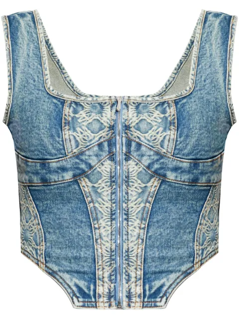 AMIRI Ma Quad corset top Blue AWDNBU1011