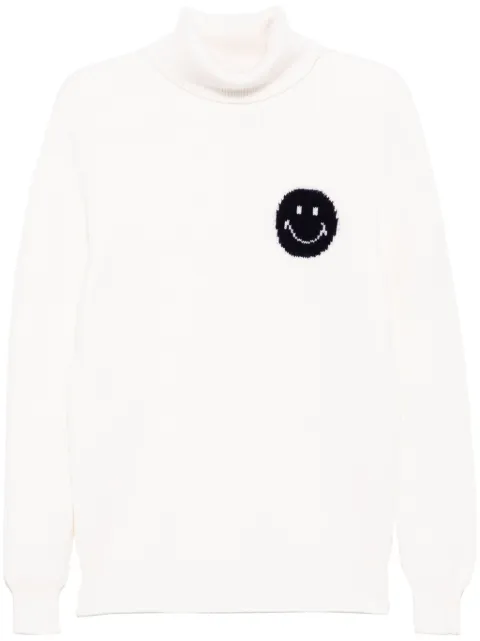 Joshua Sanders fisherman's smile roll-neck jumper White JS34B20104