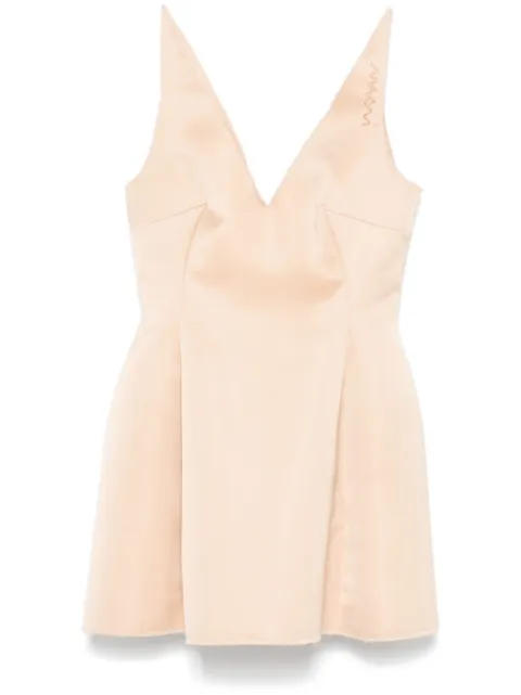 Marni duchess satin mini dress Neutrals ABMA1352SYUTP78400C15