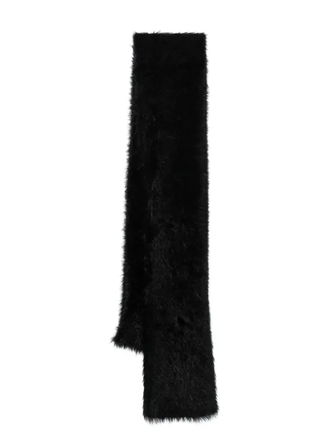Marine Serre Crescent Moon-embroidered scarf Black USA021ACKNI0031