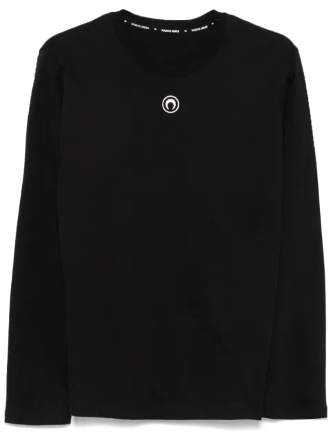 Marine Serre moon-logo T-shirt Black MTT076ACJER0009