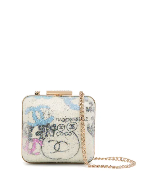 CHANEL Pre-Owned 2007 Graffiti Rare Minaudière clutch White CHANELGRAFFITIMINAUDIERE