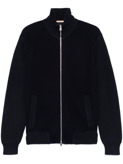 BOSS cable-knit cardigan Blue 50526839