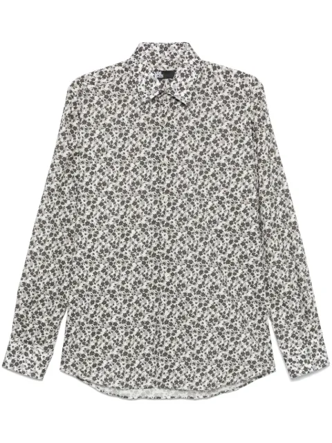 Karl Lagerfeld floral-print shirt Grey 605000543611