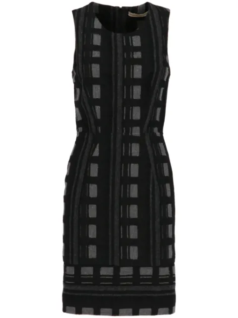 Balenciaga Pre-Owned 2010s plaid mini dress Black BAL380G