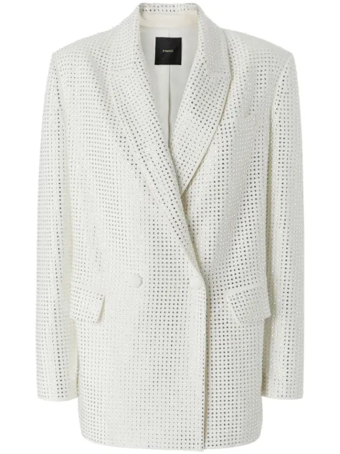 PINKO stud-embellished blazer White 104456A2AK