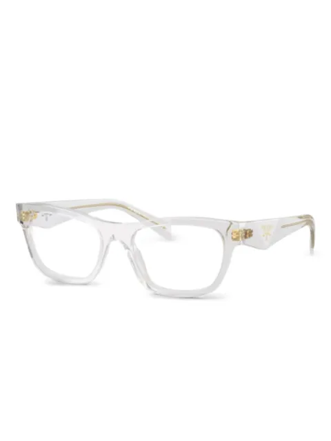 Prada Eyewear rectangle-frame glasses White PRB01V
