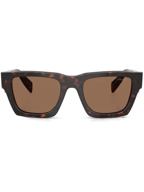 Prada Eyewear tortoiseshell-effect square sunglasses Brown PRA06S17N06B