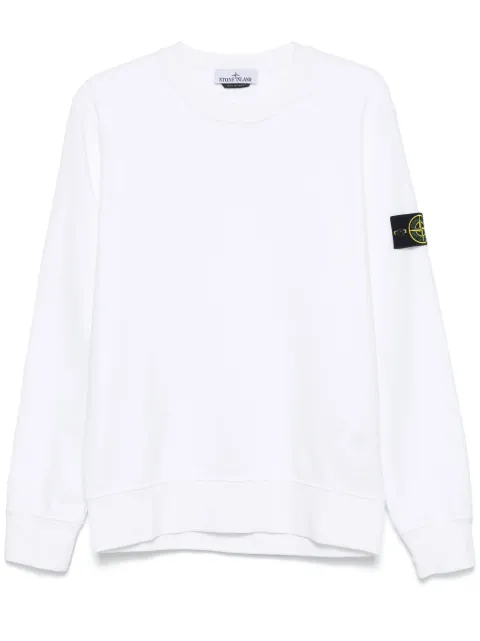 Stone Island logo-patch sweatshirt White L2S156100060S0051