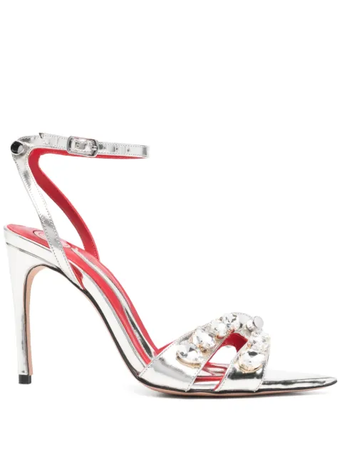 HARDOT Booty 100mm sandals Silver HBTYSM10