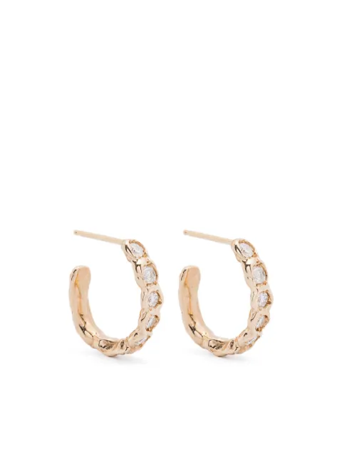 Fie Isolde 14K yellow gold Alfa diamond earrings Yellow FIE0064