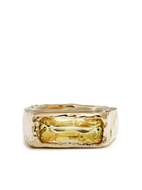 Fie Isolde 14CT yellow gold Cogency beryl band ring Gold FIR006555