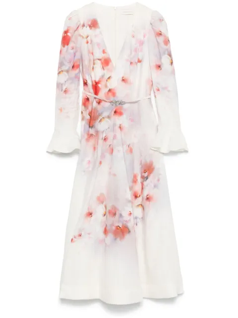 ZIMMERMANN Crush midi dress White 2344DR251