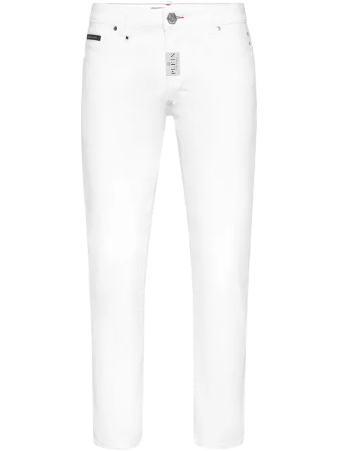 Philipp Plein cotton jeans White SAECMDT4097PDE004N