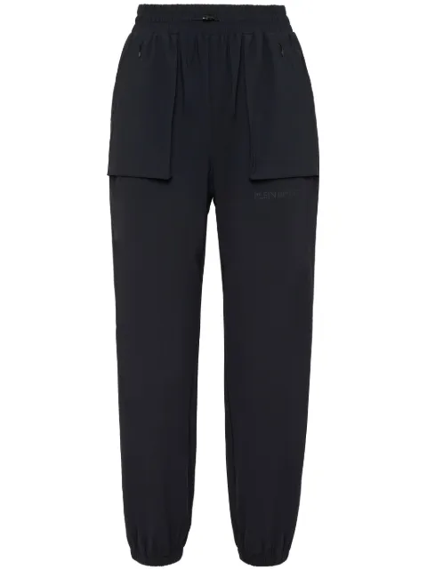 Plein Sport high-waisted track pants Black SAECWJT2025STE003N